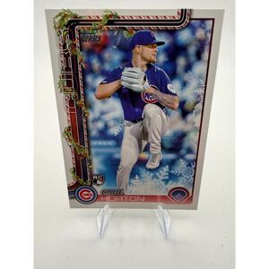 Cade Horton 2025 Topps Holiday RC Rookie Card H140 Chicago Cubs Baseball